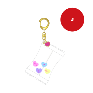 Candy key ring [J]